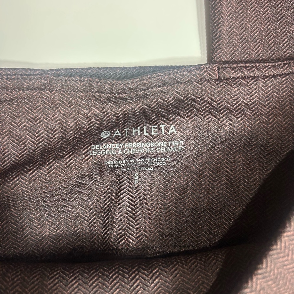 Athleta Delancey Houndstooth Tight,Houndstooth Black/brown size Small - Picture 8 of 13